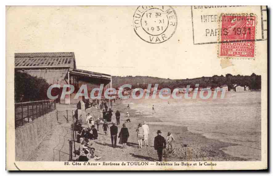 Côte d'Azur — Environs de TOULON — Sablettes les Bains et le Casino
