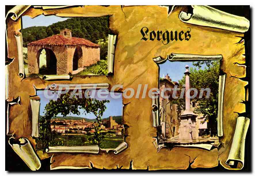 CPSM Lorgues Chapelle St Honorat Vue Generale fontaine de la noix
