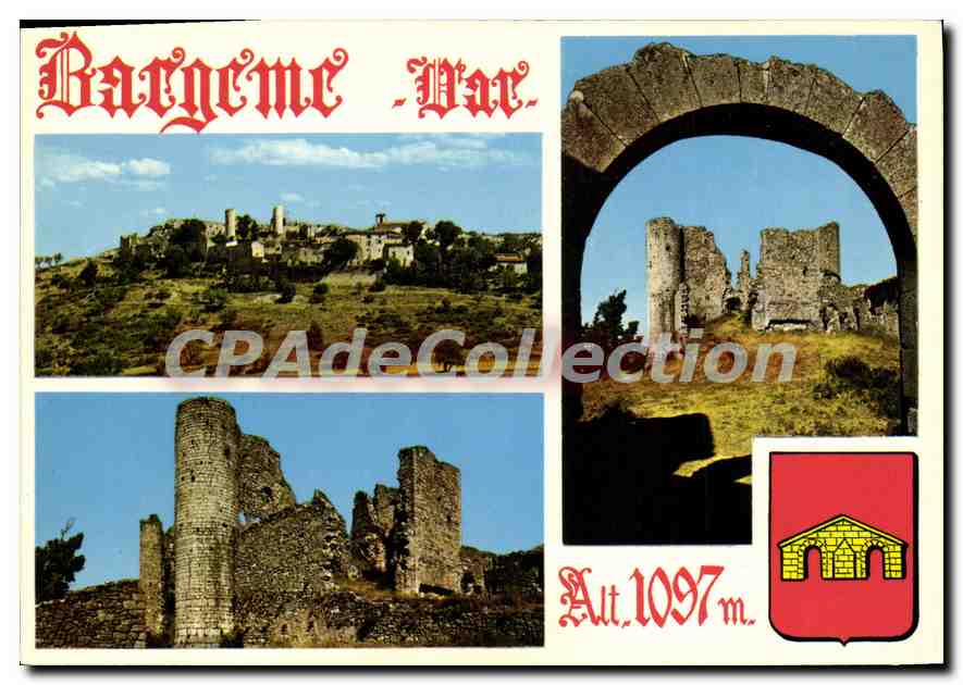 CPSM Bargeme Le Plus Haut Village Du Var