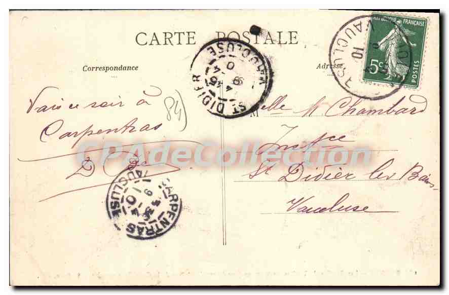 Orange — Les Gradins du Théâtre Antique, un jour de représentation de la Comédie-Française — F. Beau, édit. — Verso