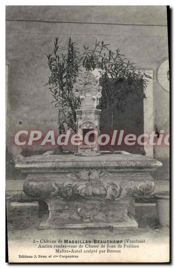 CPA château de Massillan Beauchamp Ancien Rendez Vous De Chasse De Jean de poitiers maitre-autel Ber