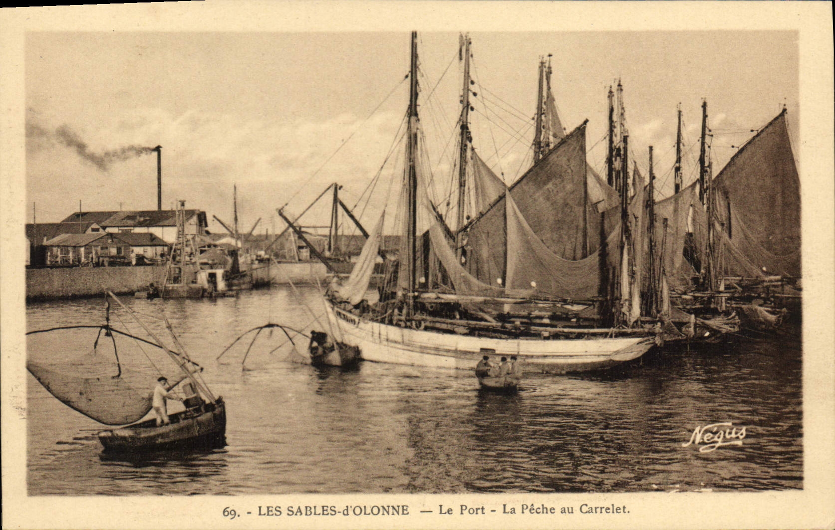 Les Sables-d'Olonne — Le Port — La Pêche au Carrelet — Négus, n°69