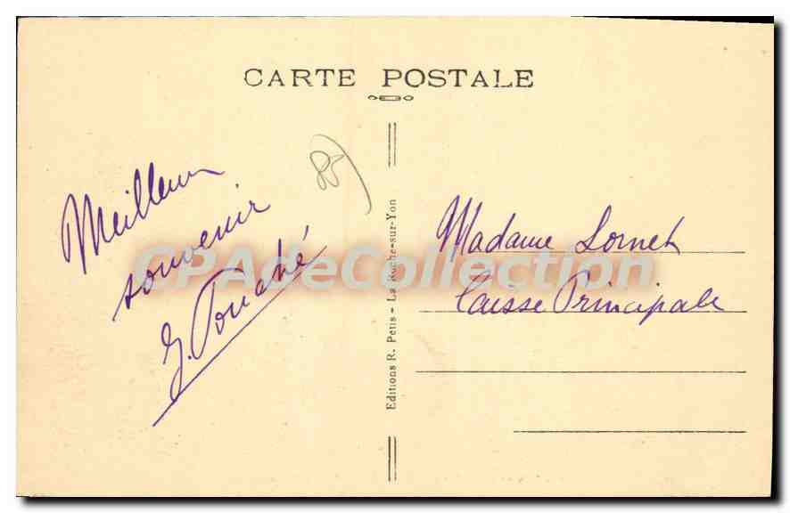 Les Sables-d'Olonne — Le Port — La Pêche au Carrelet — Négus, n°69 — Reverso