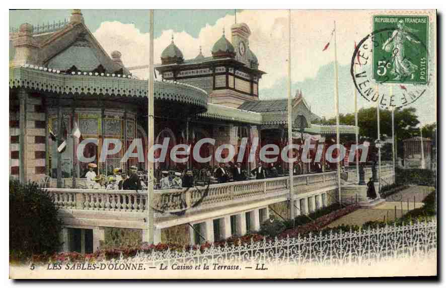 CPA Les Sables D'Olonne Le Casino Et La Terrasse