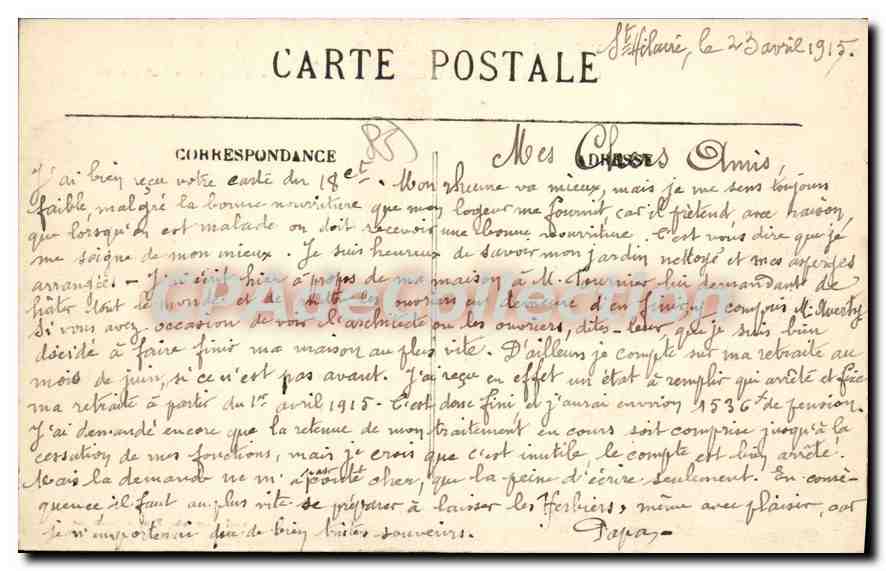 CPA Saint Laurent Sur Sevre Viaduc De Barbin ligne de Fontenay à Cholet — Back