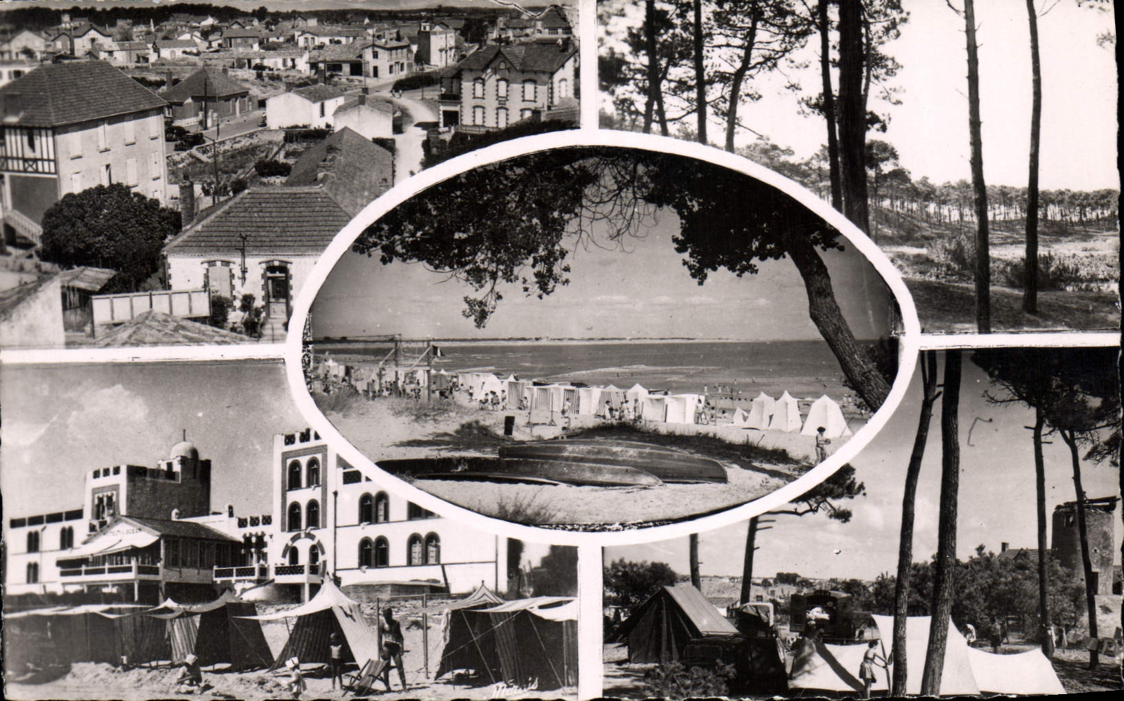 La Tranche-sur-Mer — Vue générale, plage, camping en forêt — Éditions Nazalis