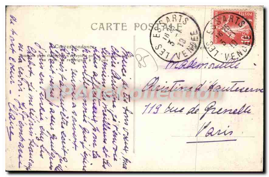 Les Essarts, le vieux Château — Vendée — 626 — Lib. Fournier — Reverso