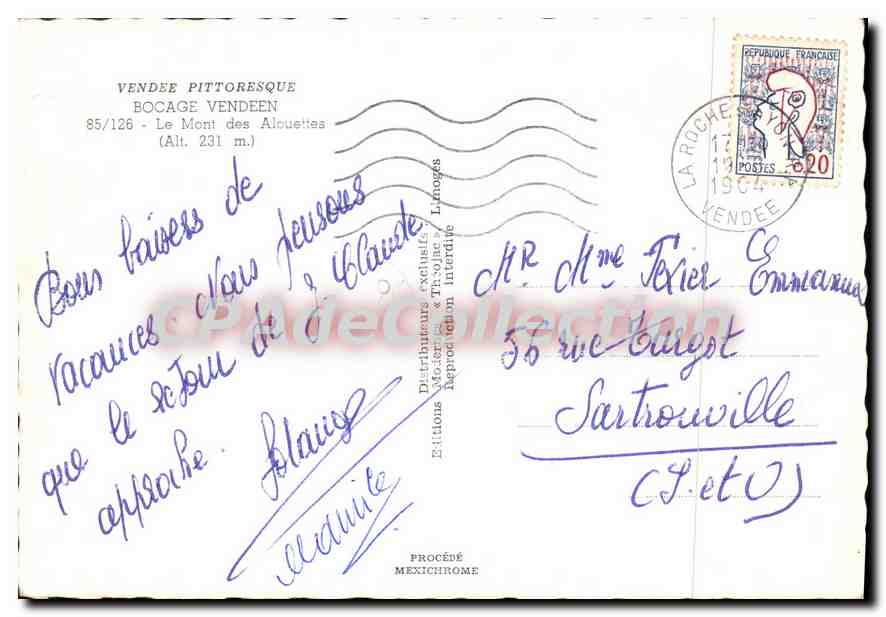 Le Mont des Alouettes — Vendeé — Éditions IRIS — Rückseite