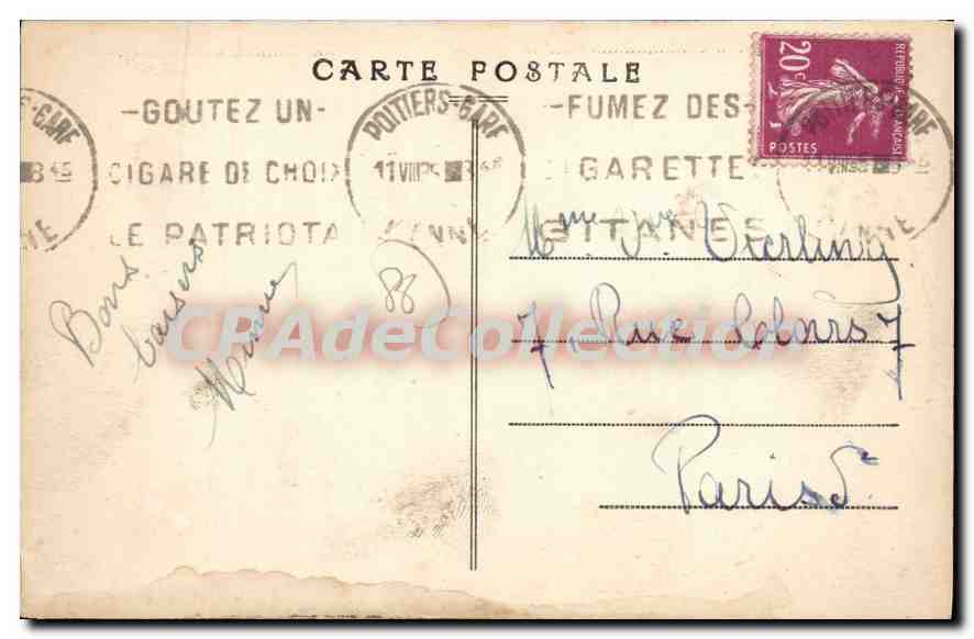 Poitiers (Vienne) — Vallée du Clain — Le Coteau de Rochereuil au Moulin de Chasseigne — J. Robuchon phot. Poitiers - 890 — Rückseite