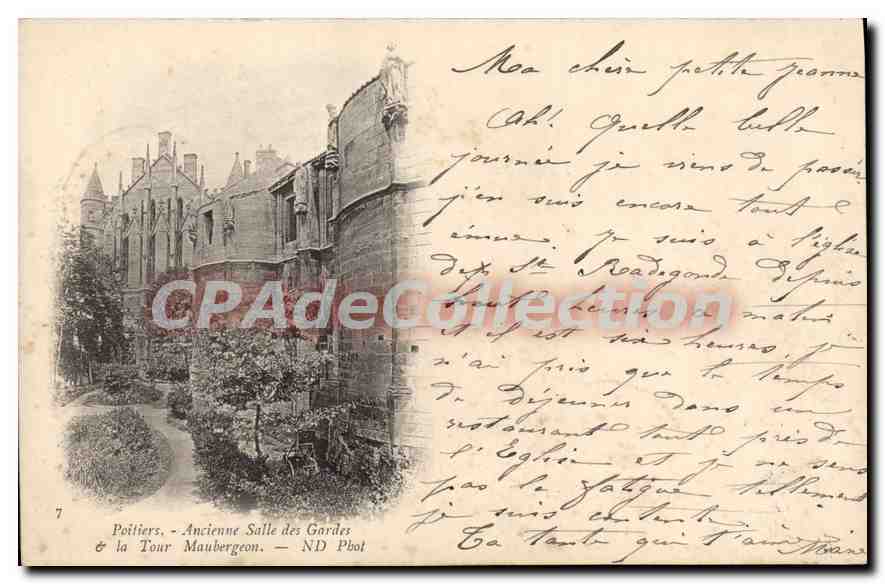 Poitiers - Ancienne Salle des Gardes & la Tour Maubergeon — ND Pbot