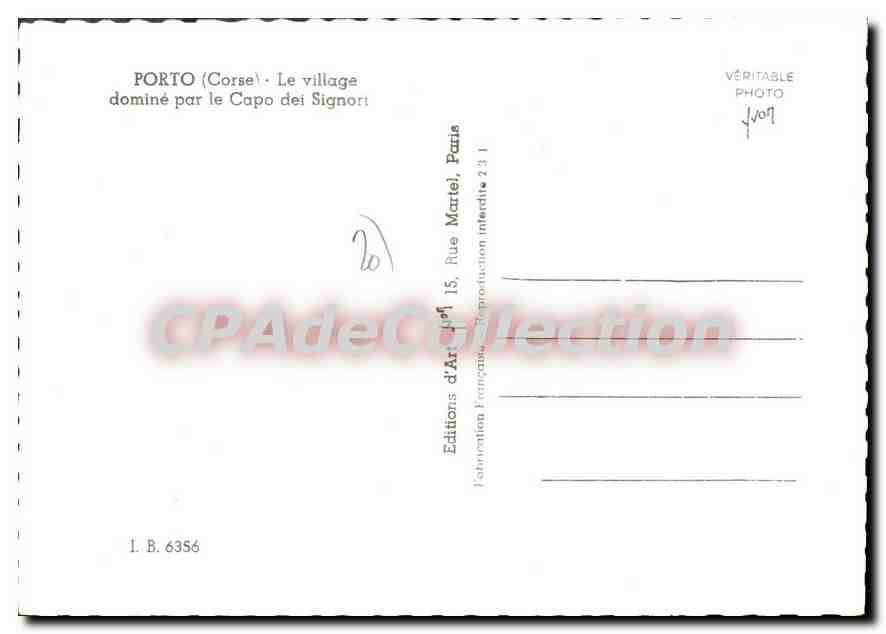 CPSM Porto Domine Par Le Capo Dei Signori — Verso
