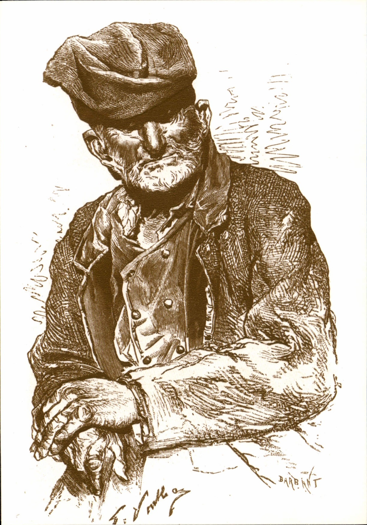 Portrait d'un vieux paysan — Corse — édition S.A.D. Ajaccio