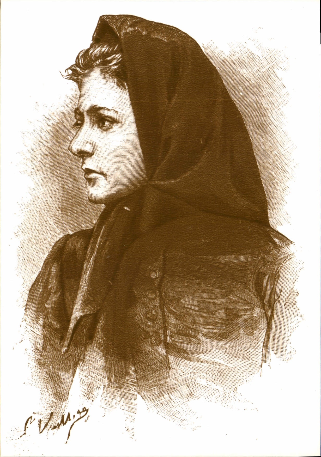Portrait d'une jeune femme CORSE — S.A.D. Éditions La Cigogne, n° 20.777.07