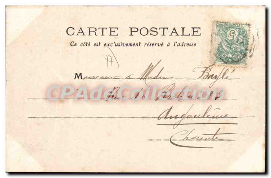 CPA Chatelaillon Le Casino Facade Sur La Mer — Back