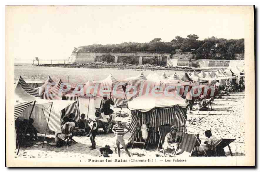 Fouras-les-Bains (Charente-Inf) — Les Falaises — Phototypie Jably-Poupin-Mortage