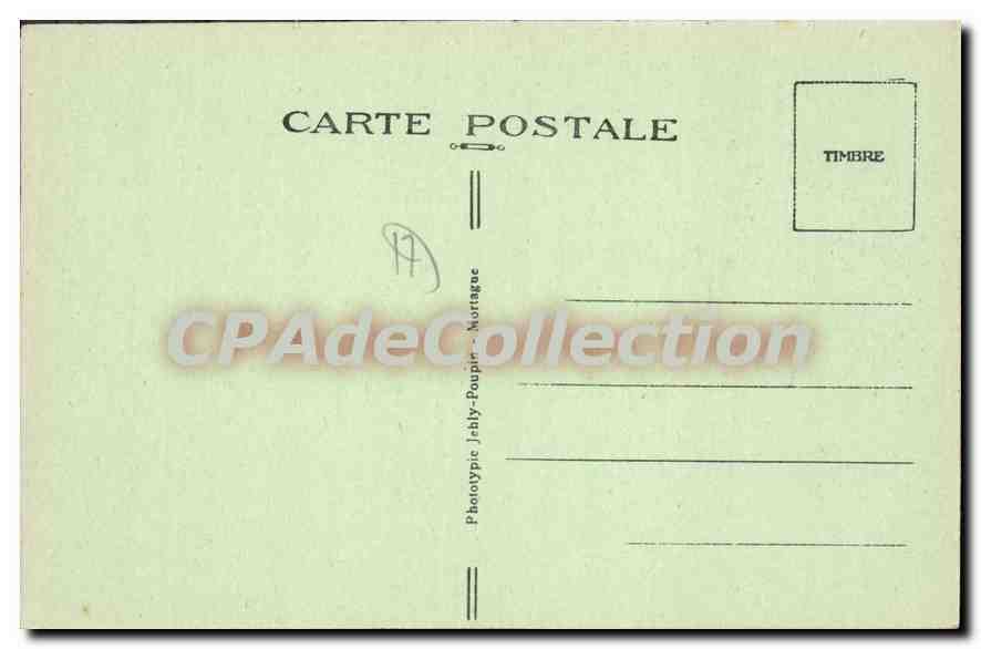 Fouras-les-Bains (Charente-Inf) — Les Falaises — Phototypie Jably-Poupin-Mortage — Verso