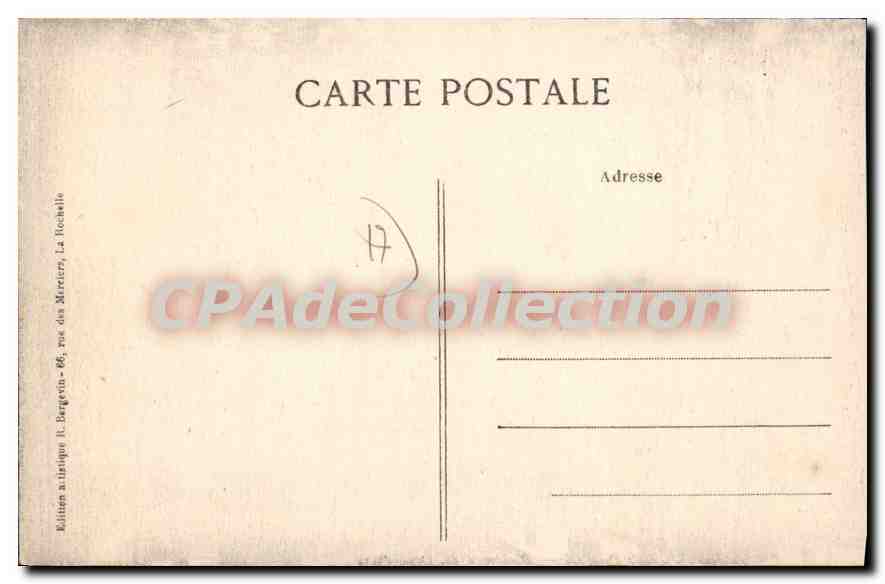 Fouras-Plage — Boulevard des Deux-Ports — Édition R. Bergerin, La Rochelle — Verso