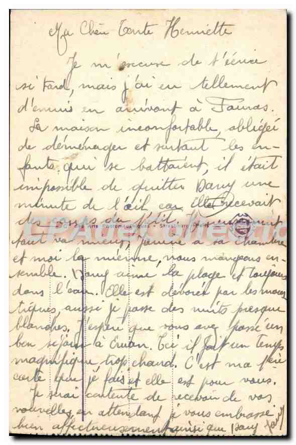 Fouras — La Plage et le Sémaphore — CPAdeCollection n°30 — Reverso
