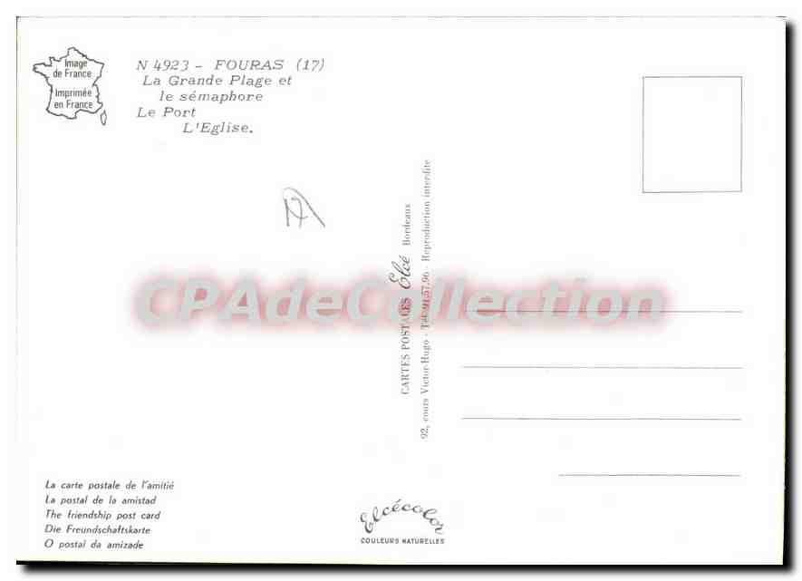 Fouras — vue panoramique — Cartes Postales Élède — Rückseite