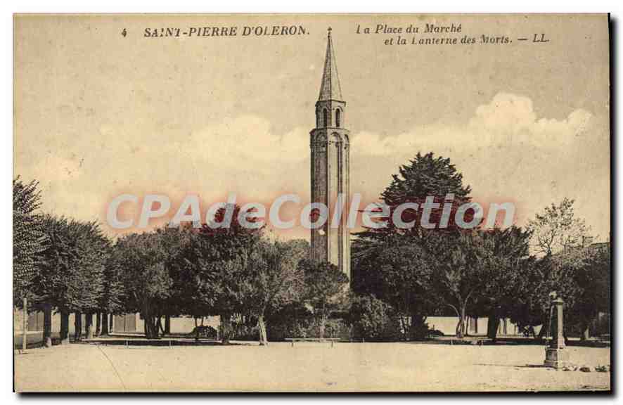 CPA Saint Pierre D'Oleron La Place Du Marché