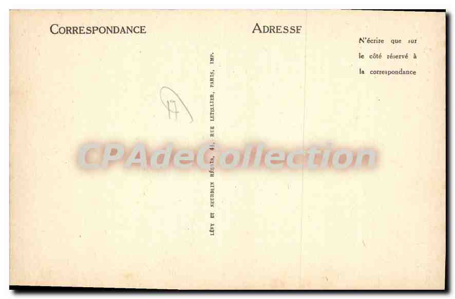 CPA St Pierre D'Oleron La Lanterne Des Morts — Back