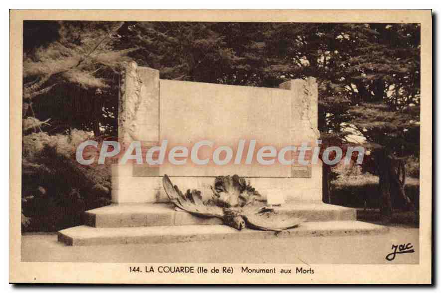 LA COUARDE (Ile de Ré) — Monument aux Morts — éditeur J. RENAL