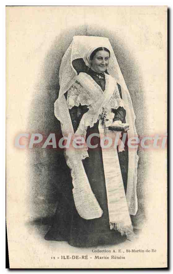 Ile-de-Ré - Mariée Rétaise — Collection A. E., St-Martin-de-Ré, n°12