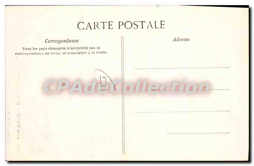 CPA Ars en Re Le Clocher — Back