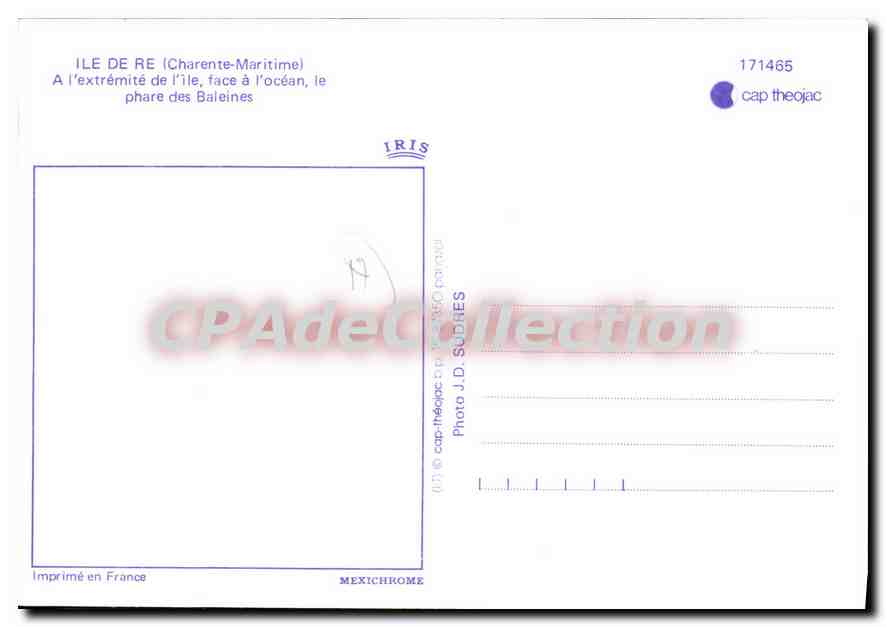 CPSM Ile De Re A I'Extremite De I'Ile Face A I'Ocean phare des baleines — Back