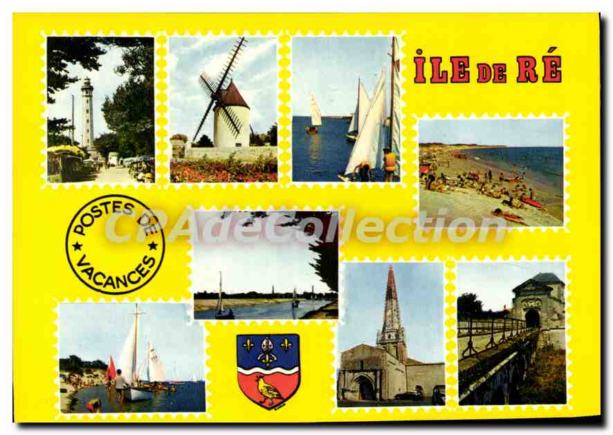 Île de Ré — Souvenir de vacances — Éditions LA CIGOGNE