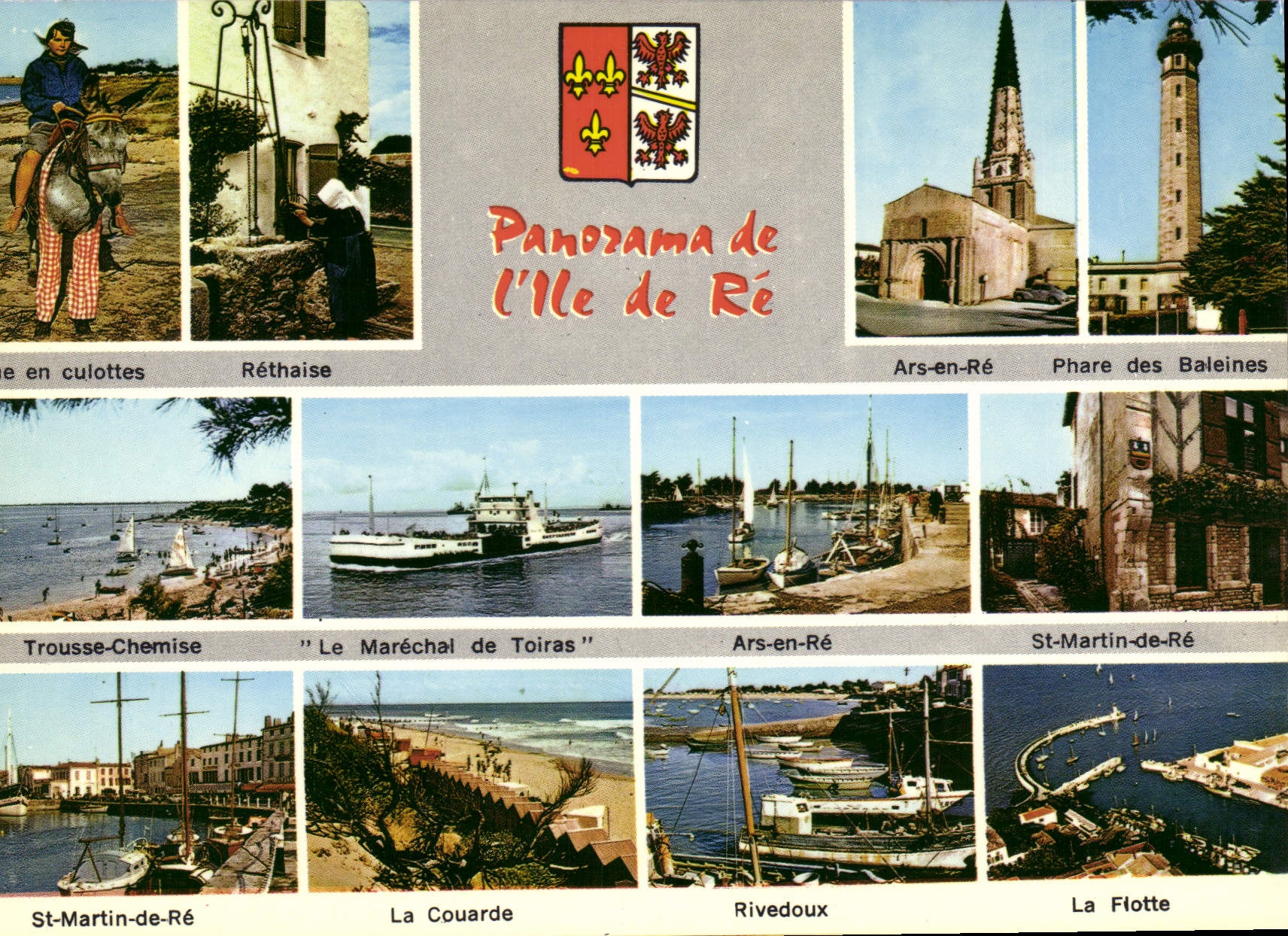 Panorama de l'Île de Ré — Éditeur Panazol, n° A 69