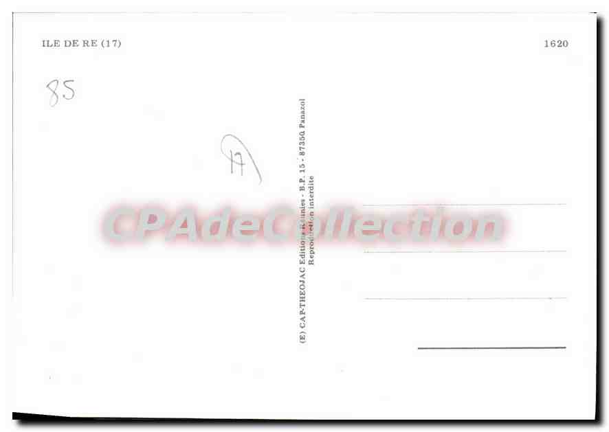 CPSM I'Ile De Re — Back