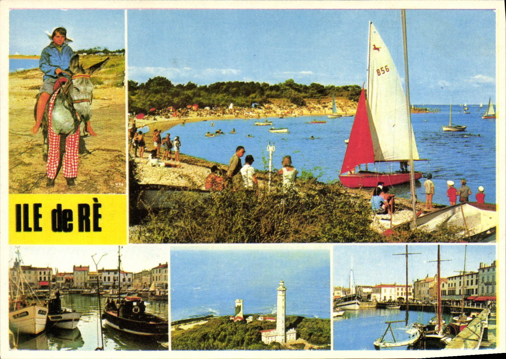 Île de Ré — Ane en culottes - La plage de Trousse Chemise - Le Port de la Flotte - Le Phare des Baleines - Saint-Martin
