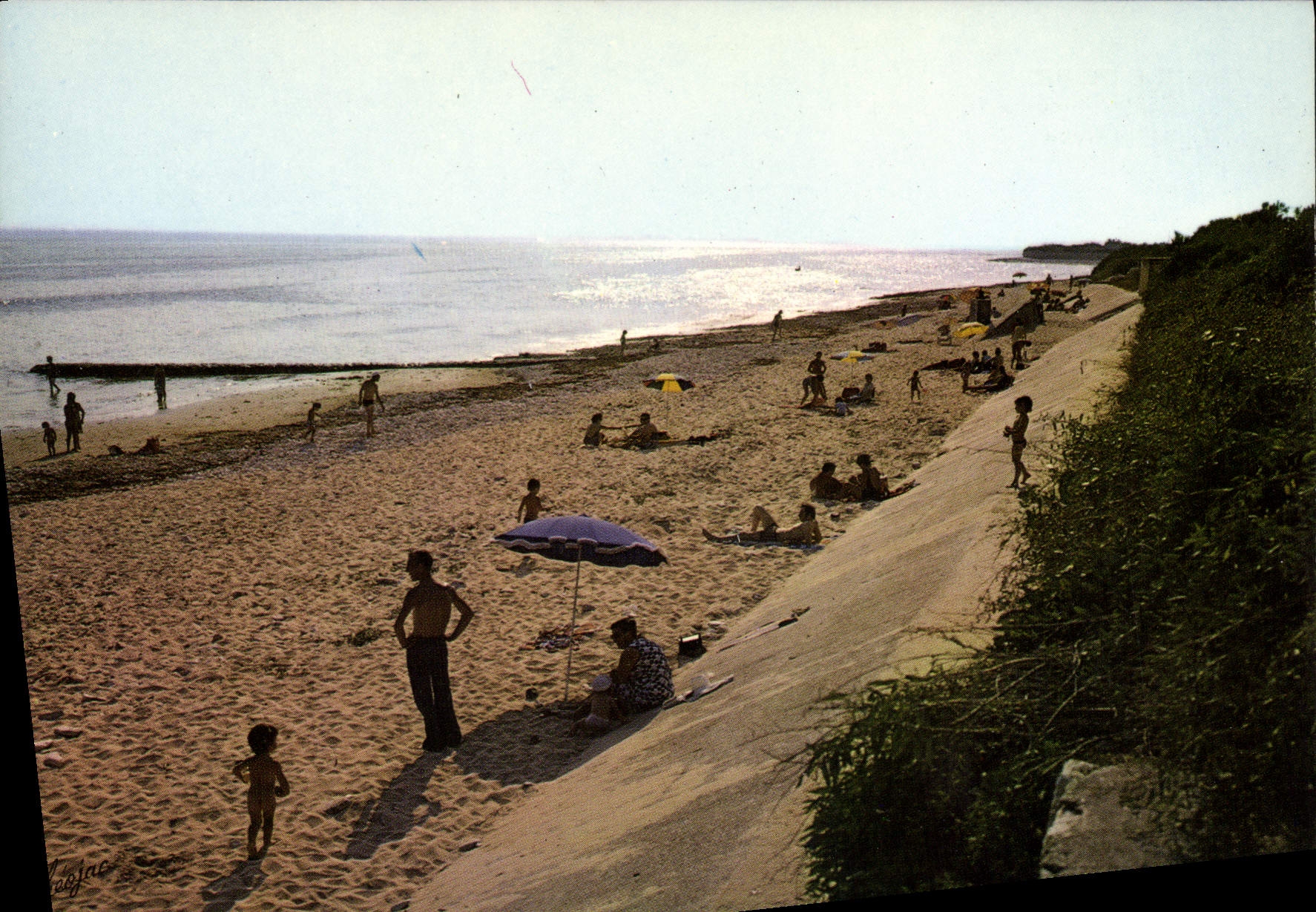 Ile de Ré — Contre-jour sur la plage de la Noue — Éditions Théo Jac