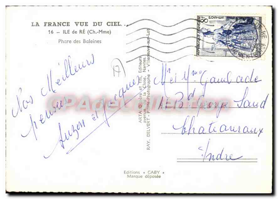 CPSM I'Ile De Re Phare Des Baleines — Back