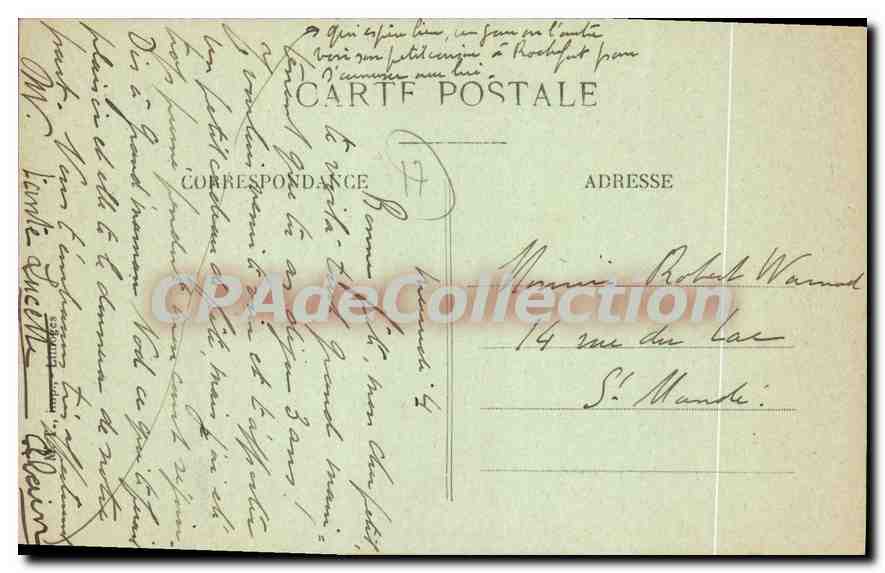 CPA Rochefort Sur Mer Une Allee Du Jardin De La Prefecture Maritime — Verso