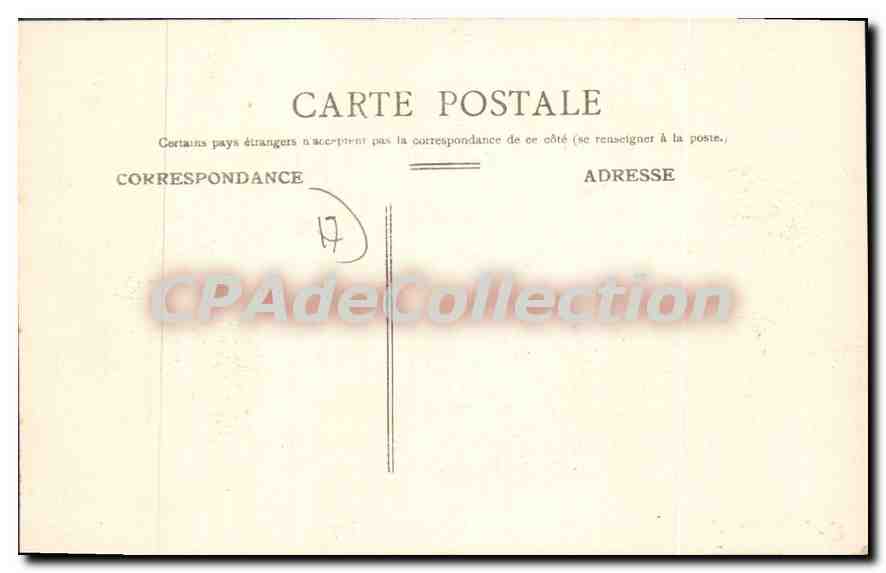 CPA Rochefort Sur Mer le Cours Roy Bry — Verso