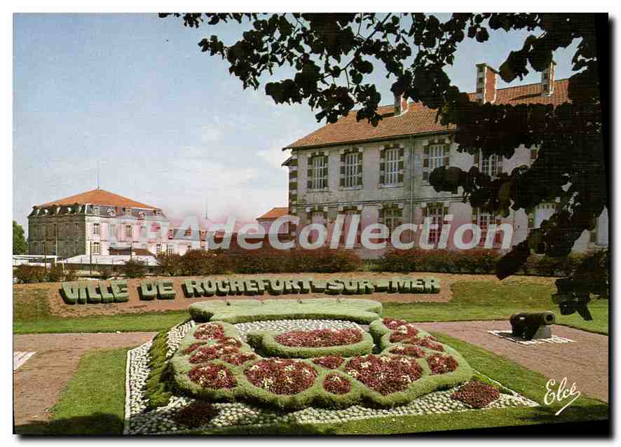 CPSM Rochefort Sur Mer Le Blason De La Ville place begon