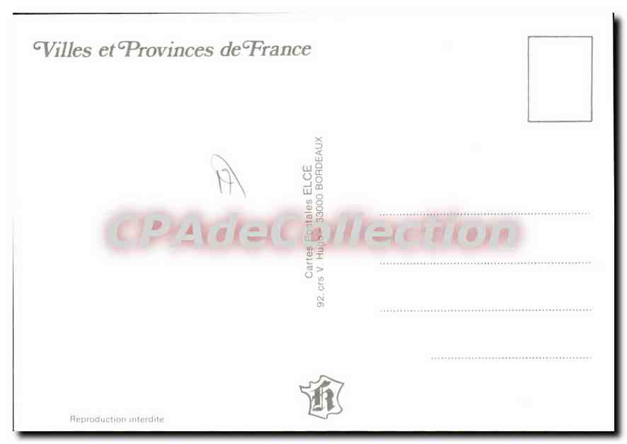 CPSM Rochefort Blason Adhesif — Back