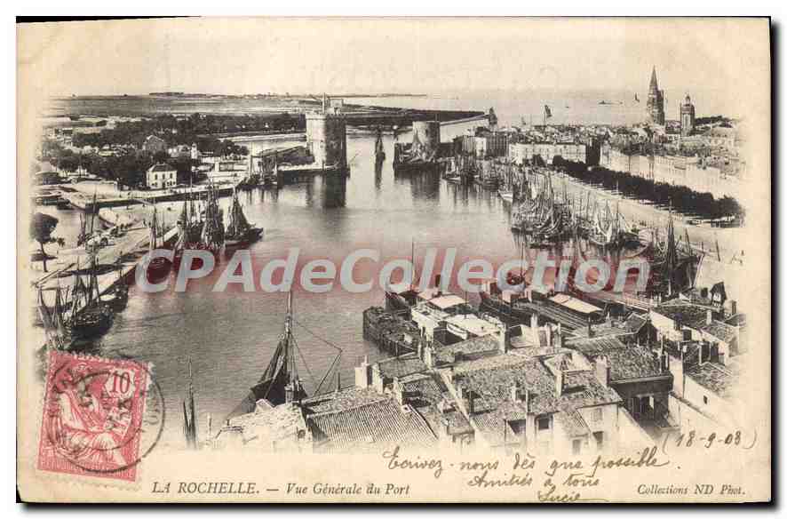 CPA La Rochelle Vue Generale Du Port
