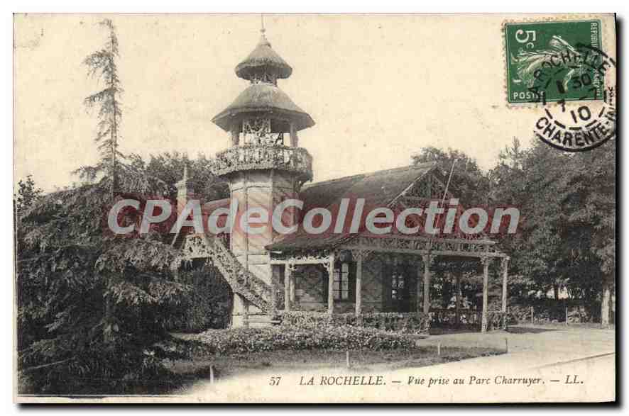 CPA La Rochelle Vue Prise Au Parc Charruyer