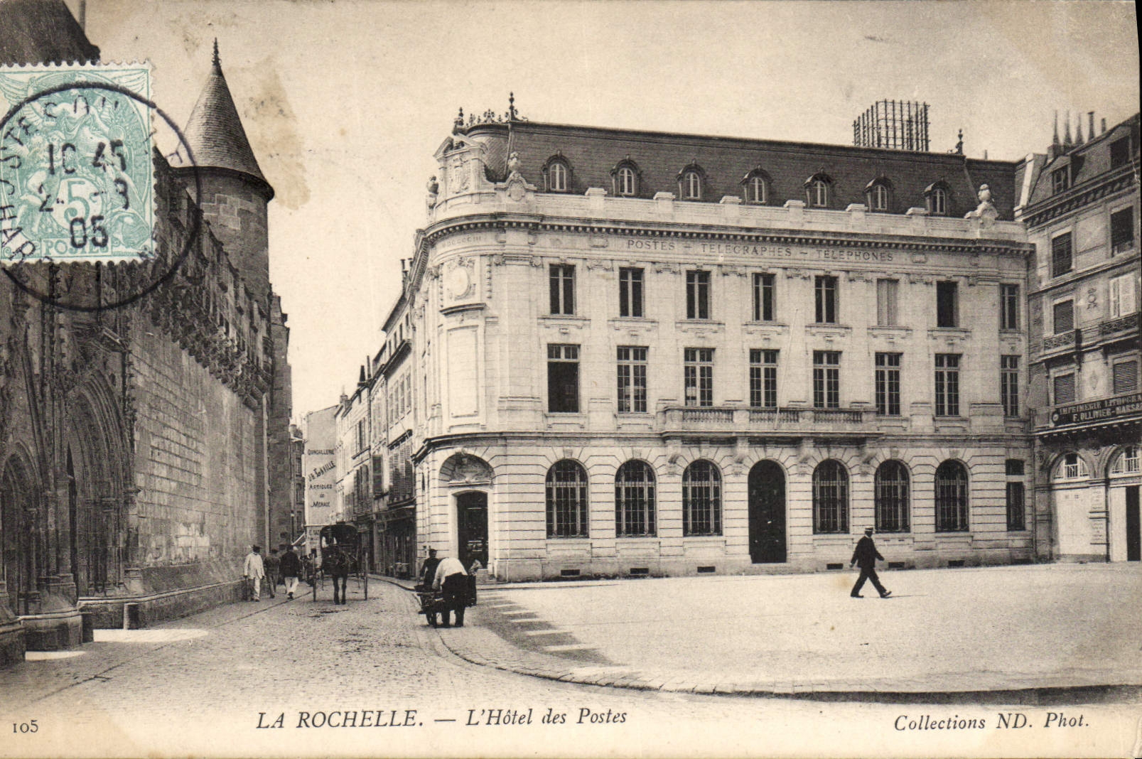 CPA La Rochelle L'Hotel Des Postes