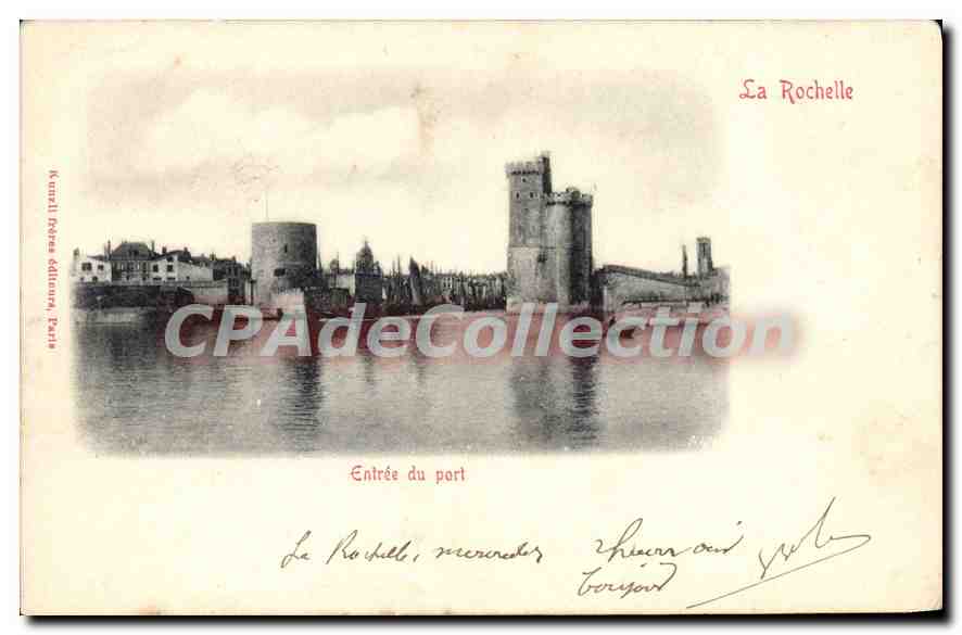 CPA La Rochelle Entree Du Port