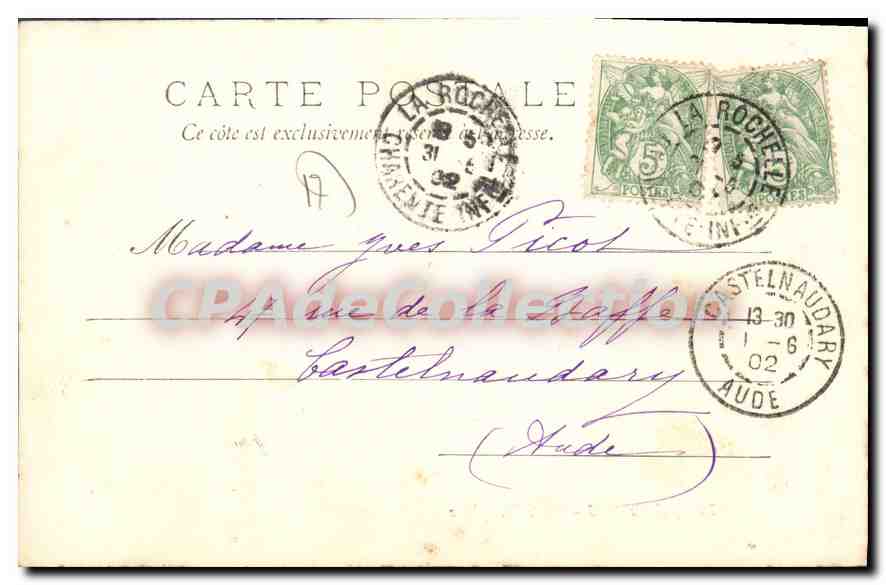 La Rochelle — 3 - Porte Dauphine — éditeur inconnu — Verso