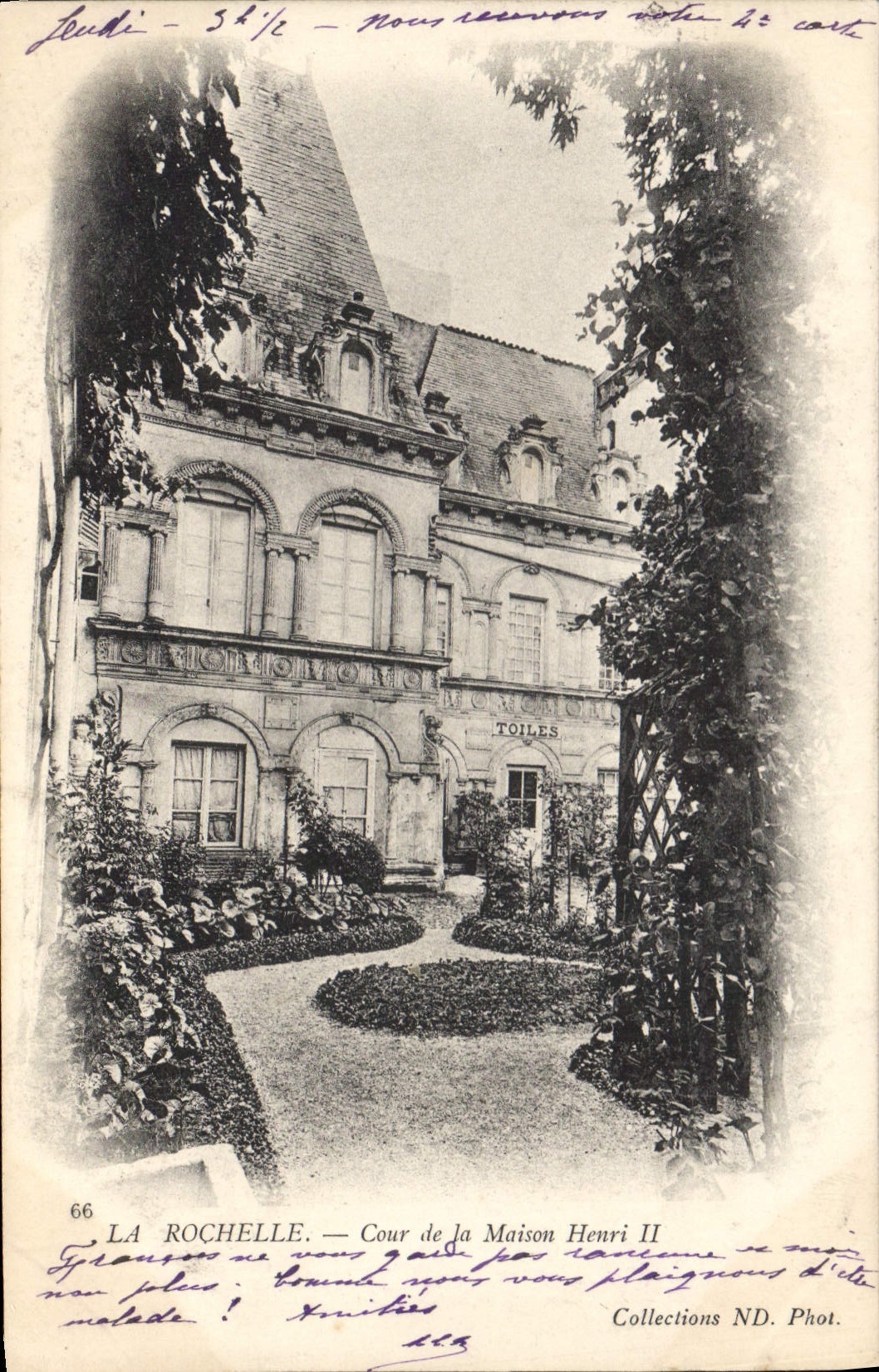CPA La Rochelle Cours De La Maison Henri II