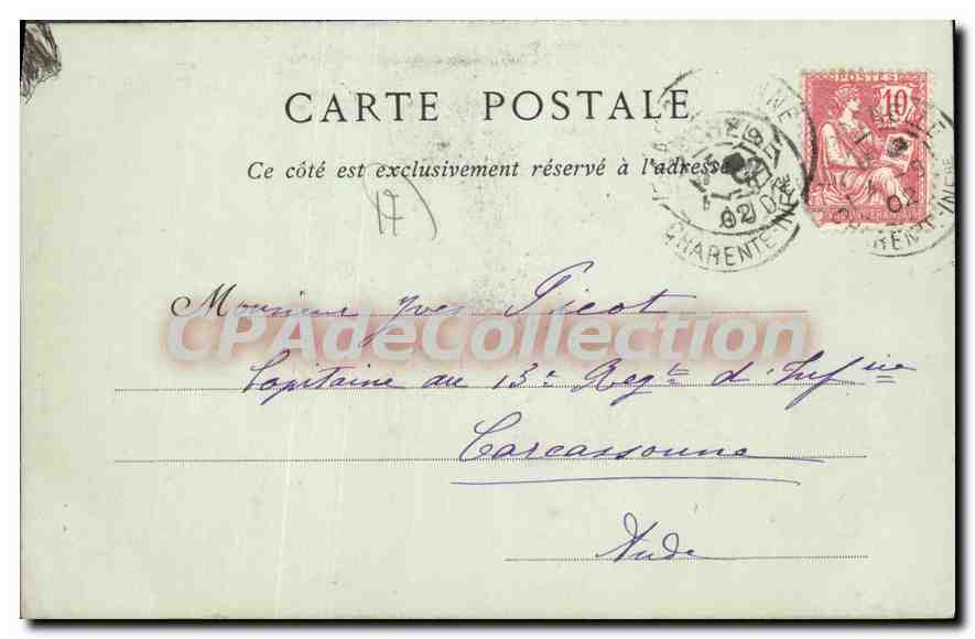 CPA La Rochelle Cours De La Maison Henri II — Verso
