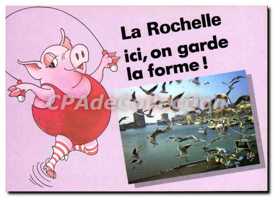 CPSM La Rochelle Ici On Garde La Forme