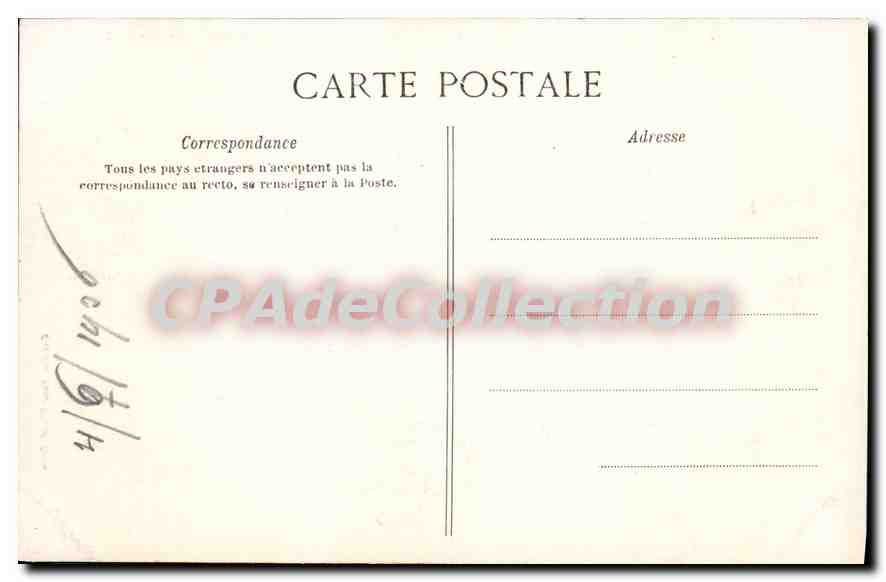 Royan : Square Botton et Église Notre-Dame — Collection Victor Billaud, Royan — Verso