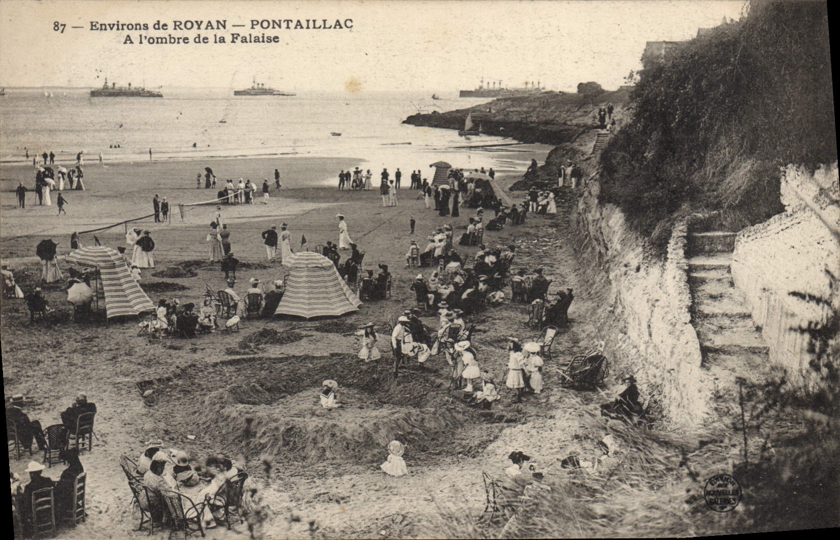 Environs de Royan — Pontaillac — A l'ombre de la Falaise — Éditeur : Normandie