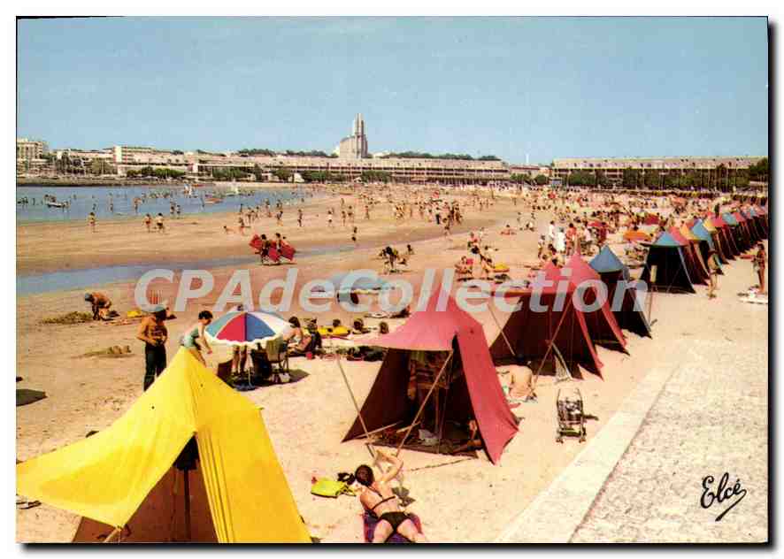 Royan (17) - La grande plage et l'église — Éditeur Elcé
